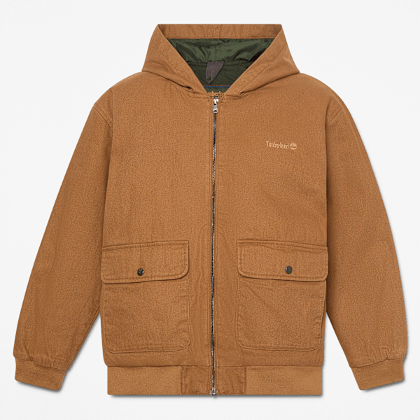 Men's Insulated Canvas Bomber / Dark Wheat