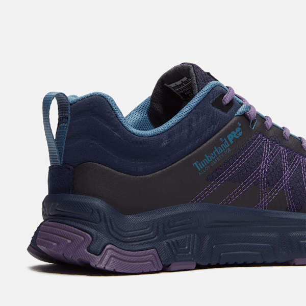 Women's XR-1 Dynamic Natural Fit Alloy Toe Work Sneaker / Blue Ripstop/Purple