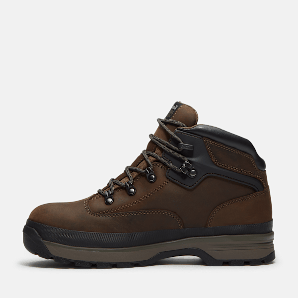Men's Timberland PRO® Euro Hiker XT Alloy-Toe Waterproof Mid Boot / Brown Full-Grain