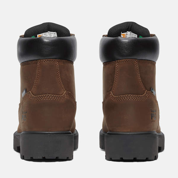 Men's Direct Attach 6" Steel Toe Waterproof Work Boot / Brown