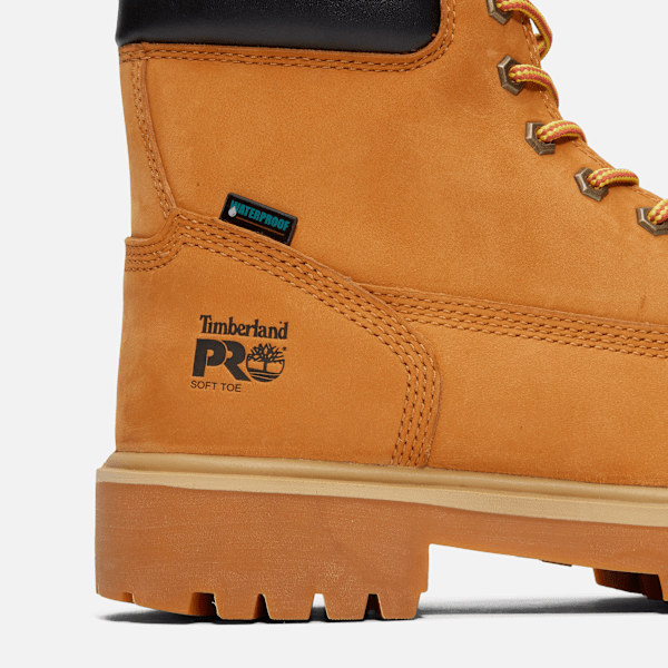 Men's Direct Attach 6" Soft Toe Waterproof Work Boot / Wheat