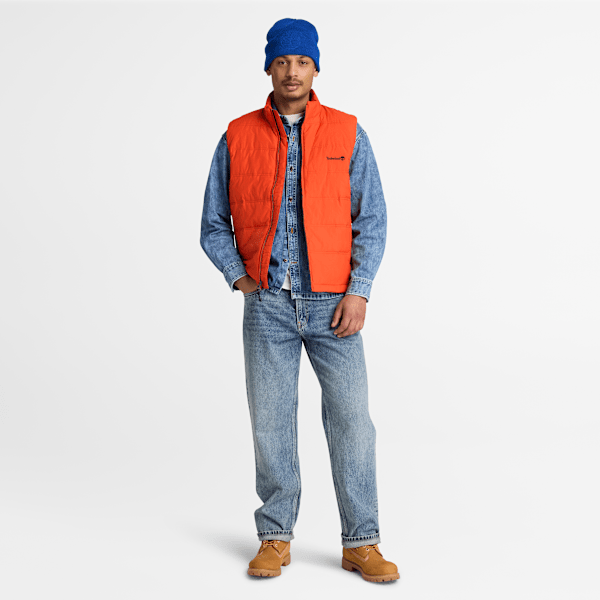 Men's Axis Peak Water Repellent Puffer Vest / Pureed Pumpkin