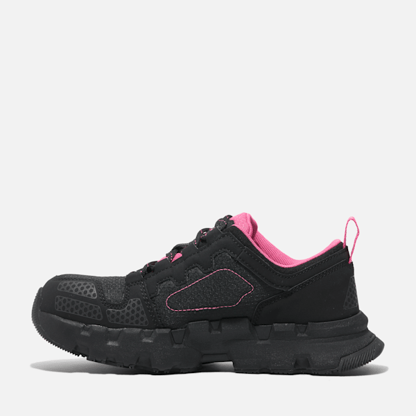 Women's Timberland PRO® Powertrain EV Composite Toe Work Sneaker / Black/Pink