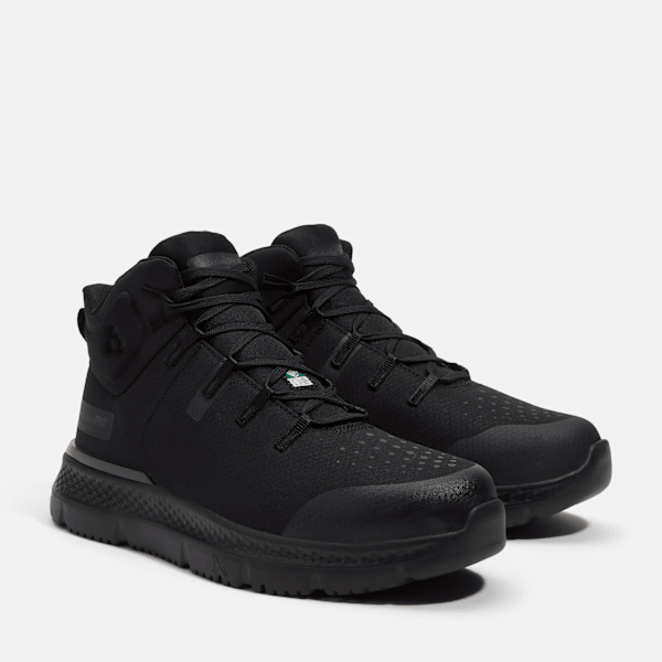 Men's Intercept Mid CSA Steel Toe Work Sneaker / Black Ripstop Nylon