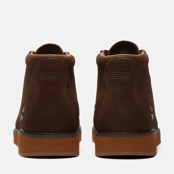Men's Redwood Edge Moc Toe Chukka Boot / Dark Brown Nubuck