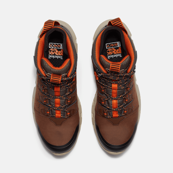 Men's Tempe 6" Alloy Toe Waterproof Work Boot / Medium Brown Leather