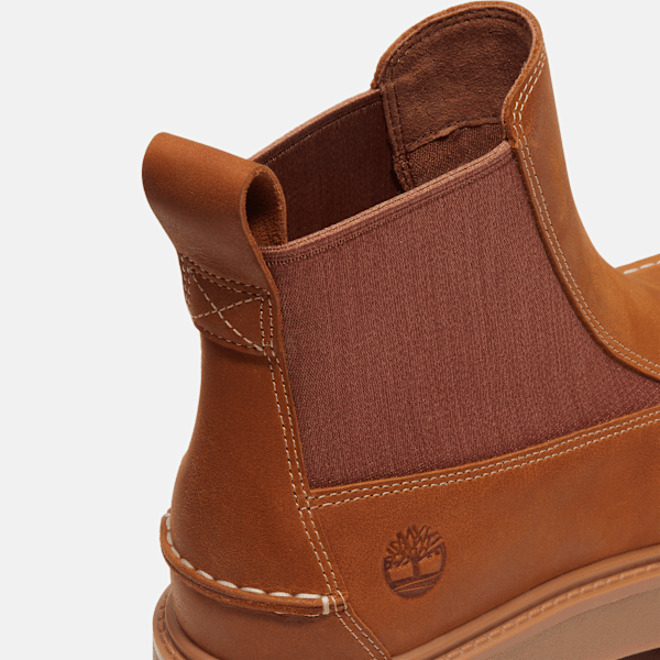 Women's Stone Street Platform Chelsea Boot / Wheat Full-Grain