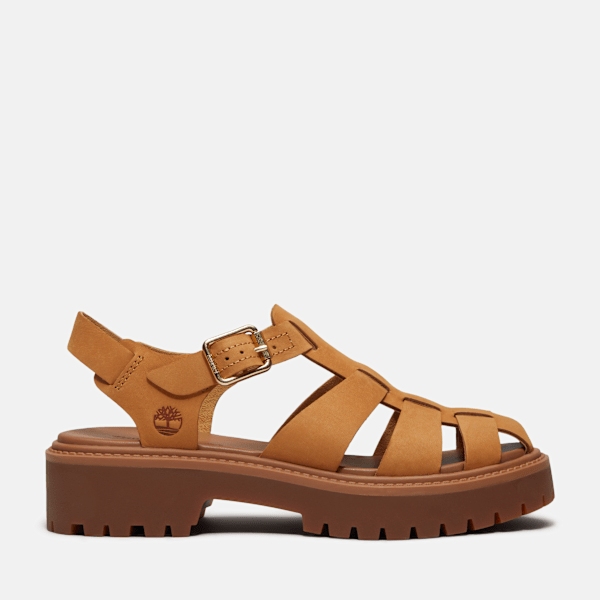 Women's Stone Street Fisherman Platform Sandal / Wheat Nubuck