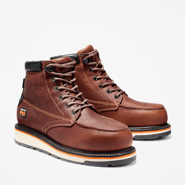 Men's Gridworks 6" Alloy Toe Waterproof Work Boot / Brown