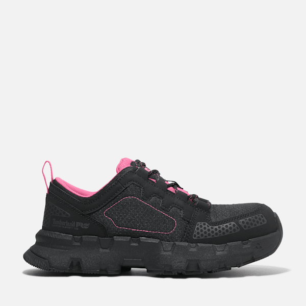 Women's Timberland PRO® Powertrain EV Composite Toe Work Sneaker / Black/Pink