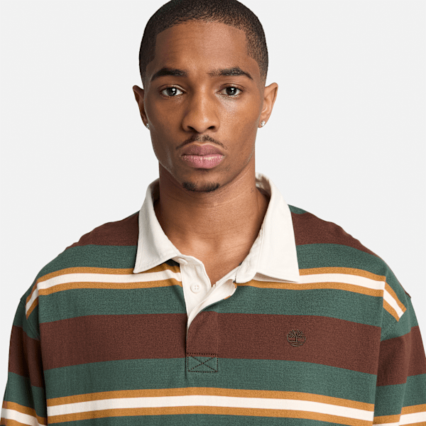 Men's Long-Sleeve Rugby Polo / Chicory Coffee Brown