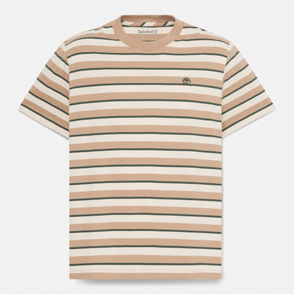 Men's Stripe Short-Sleeve T-Shirt / Earth Brown