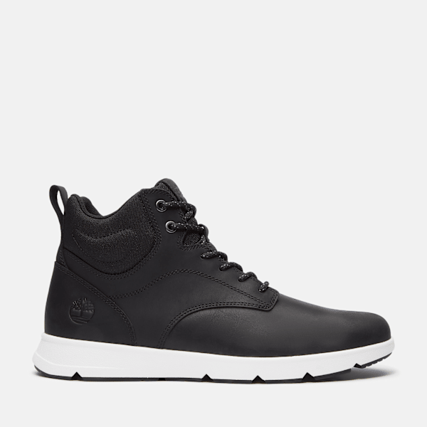 Men’s Parker Street High-Top Sneaker / Black Full-Grain
