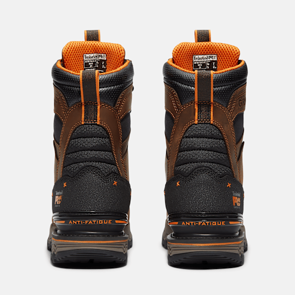 Men's Boondock Ultralight 8" Composite Toe Waterproof Insulated Work Boot / Medium Brown Full-Grain