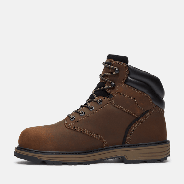 Men's TiTAN™ Tasker 6" Alloy-Toe Waterproof Work Boot / Brown Full-Grain