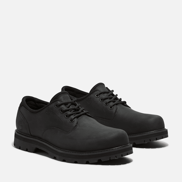 Men's Britton Road Waterproof Shoe / Black Full-Grain