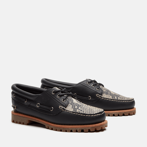 Women's Timberland® Authentic Boat Shoe / Snake Print Suede