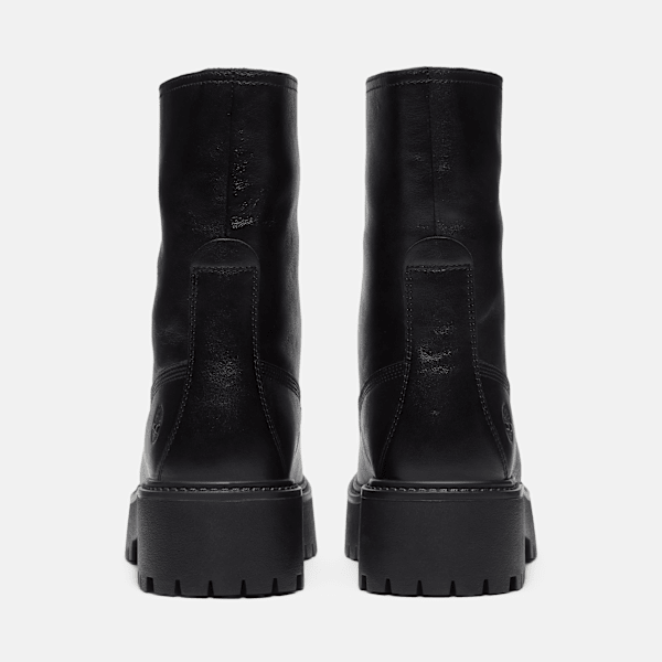 Women's Stone Street Platform Mid Boot / Black Full-Grain