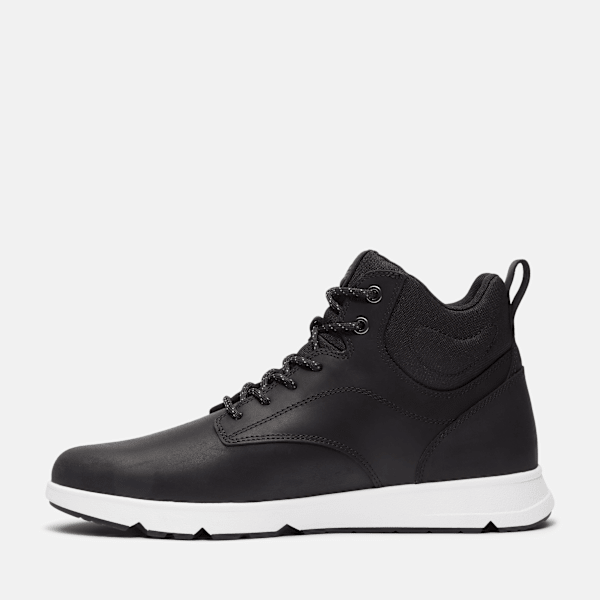 Men’s Parker Street High-Top Sneaker / Black Full-Grain