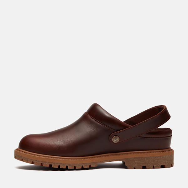 Women's Timberland® Premium Convertible Clog / Burgundy Full-Grain