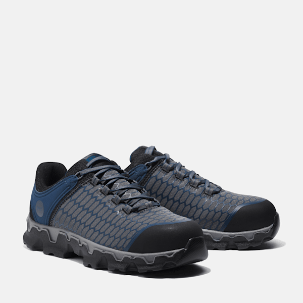 Men's Timberland PRO® Powertrain Sport Alloy-Toe Work Sneaker / Grey/Navy