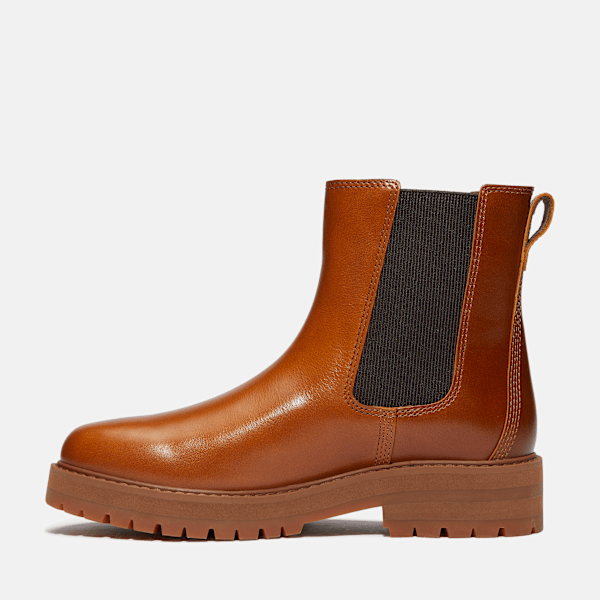 Women's Britton Drive Chelsea Boot / Medium Brown Full-Grain