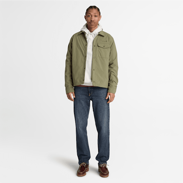 Men's Water Repellent Insulated Shacket / Deep Lichen Green