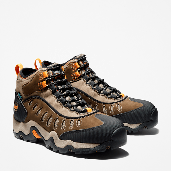 Men's Mudslinger Steel Toe Waterproof Work Boot / Brown