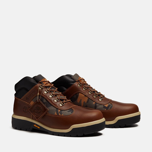 Men's Field Boot with GORE-TEX Membrane / Brown Full-Grain/Camo