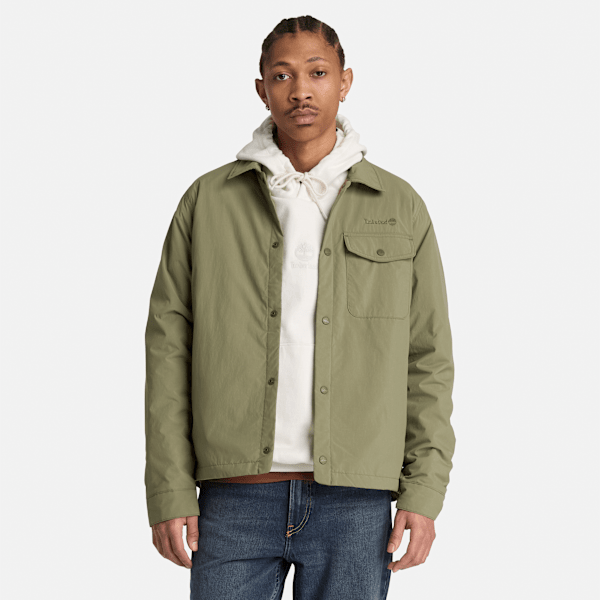 Men's Water Repellent Insulated Shacket / Deep Lichen Green