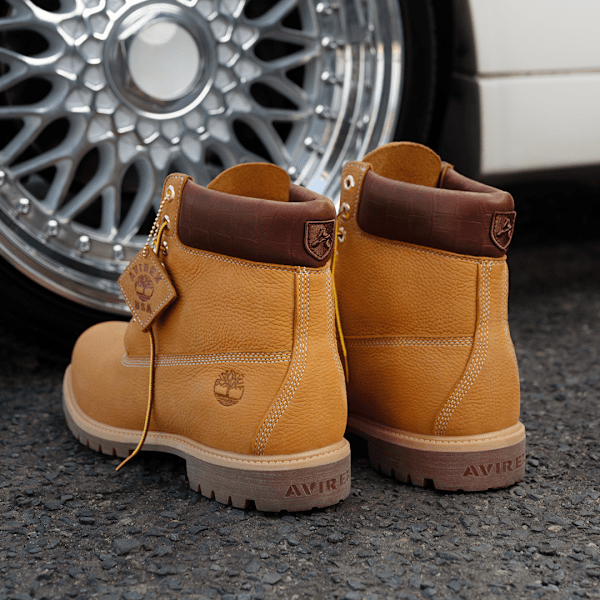 Men's Timberland® x Avirex Premium 6-Inch Waterproof Boot / Wheat Nubuck