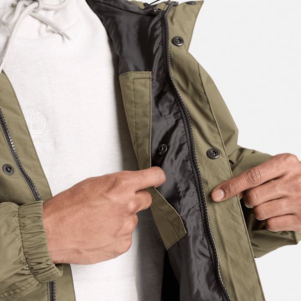 Men's Weatherline Waterproof Shell Jacket / Dark Olive