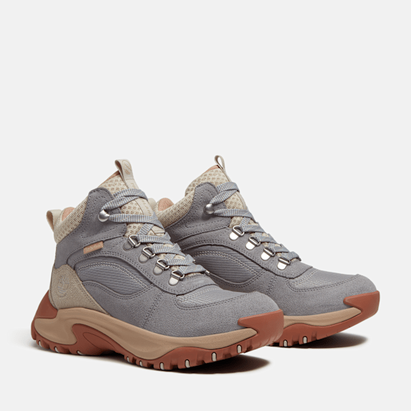 Women's Mt. Maddsen Peak Mid Waterproof Hiking Boot / Medium Grey Suede