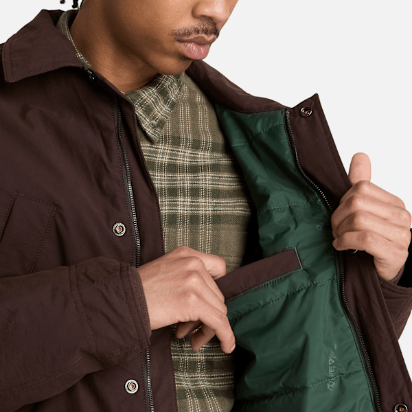 Men's Wenham Insulated Field Coat / Dark Brown