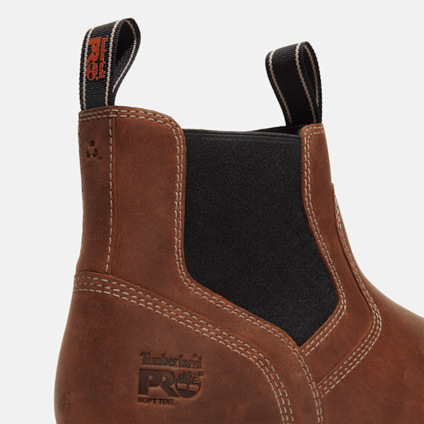 Men's Irvine Chelsea Soft Toe Work Boot / Medium Brown Full-Grain