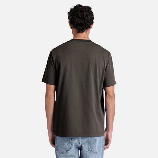 Men's Silicon Badge Short-Sleeve T-Shirt / Vintage Black