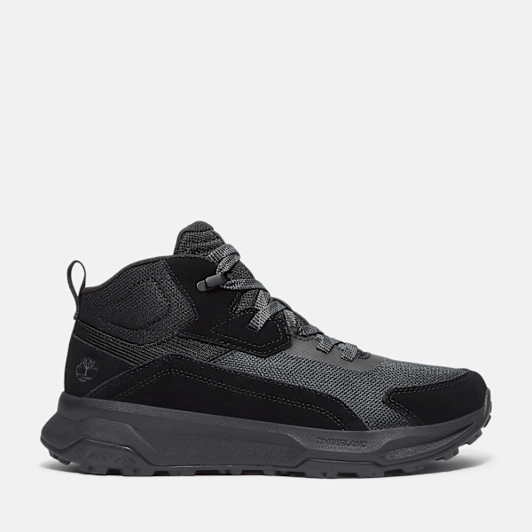 Men's Motion Ledge Mid Sneaker / Black Suede
