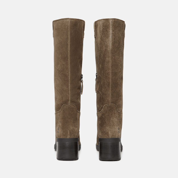 Women's Bellevaux Tall Side-Zip Boot / Dark Brown Suede