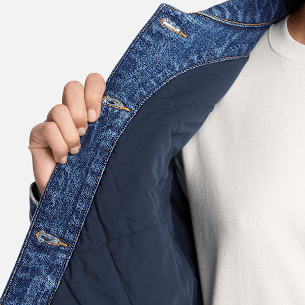 Women's Archive Insulated Denim Jacket / Harbour Blue Marble Wash