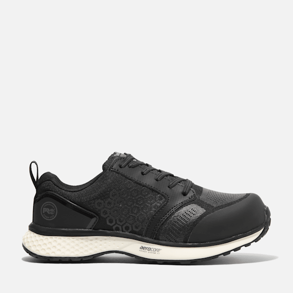 Women's Reaxion Composite Toe Work Sneaker / Black/White
