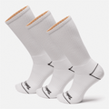 Bowden 3-Pack Full Cushion Crew Sock / White