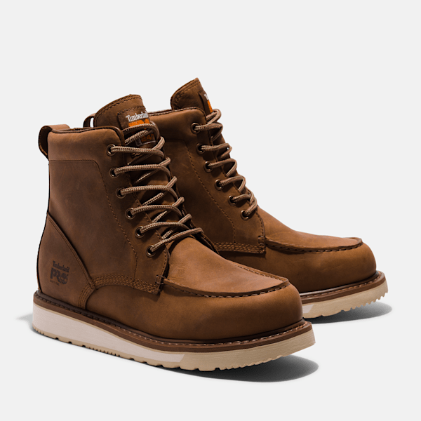 Men's Wedge 6 inch Work Boot / Coconut Brown