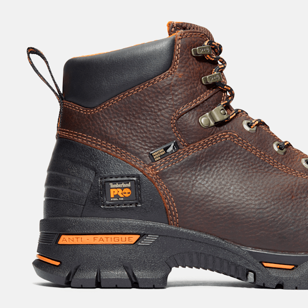 Men's Timberland PRO® Endurance 6" Steel Toe Work Boot / Brown Leather