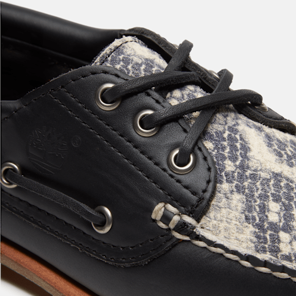 Women's Timberland® Authentic Boat Shoe / Snake Print Suede