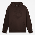 Men's Wareham Tree Logo Patch Hoodie / Dark Brown