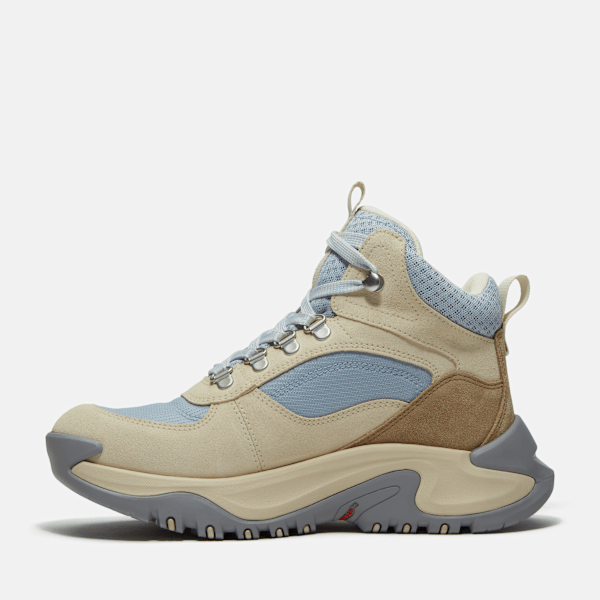 Women's Mt. Maddsen Peak Mid Waterproof Hiking Boot / Light Beige Suede