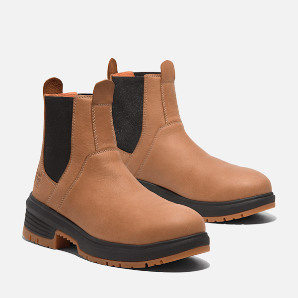 Women's TimberlandPRO® Birchline 6" Comp-Toe Work Boot / Light Brown Full-Grain