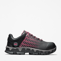 Women's Timberland PRO® Powertrain Sport Alloy Toe Work Sneaker / Black/Pink