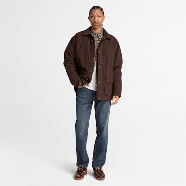 Men's Wenham Insulated Field Coat / Dark Brown