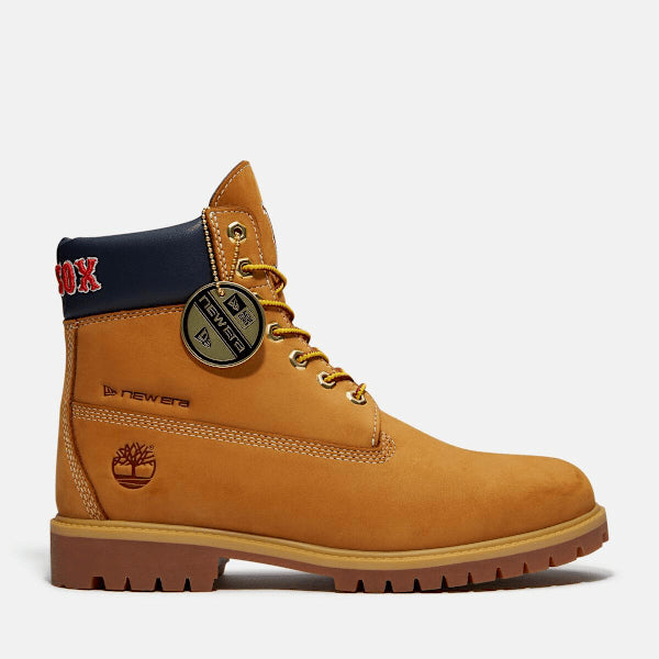 Men's Timberland® x New Era® Red Sox 6-Inch Waterproof Boot / Wheat Red Sox
